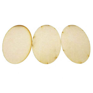 3x 170mm x 110mm Oval Bases