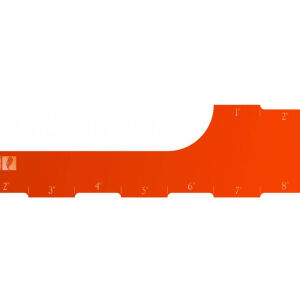 AoS 9 inch Range Ruler - Orange