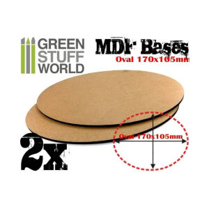MDF base - oval 170 x 105 mm