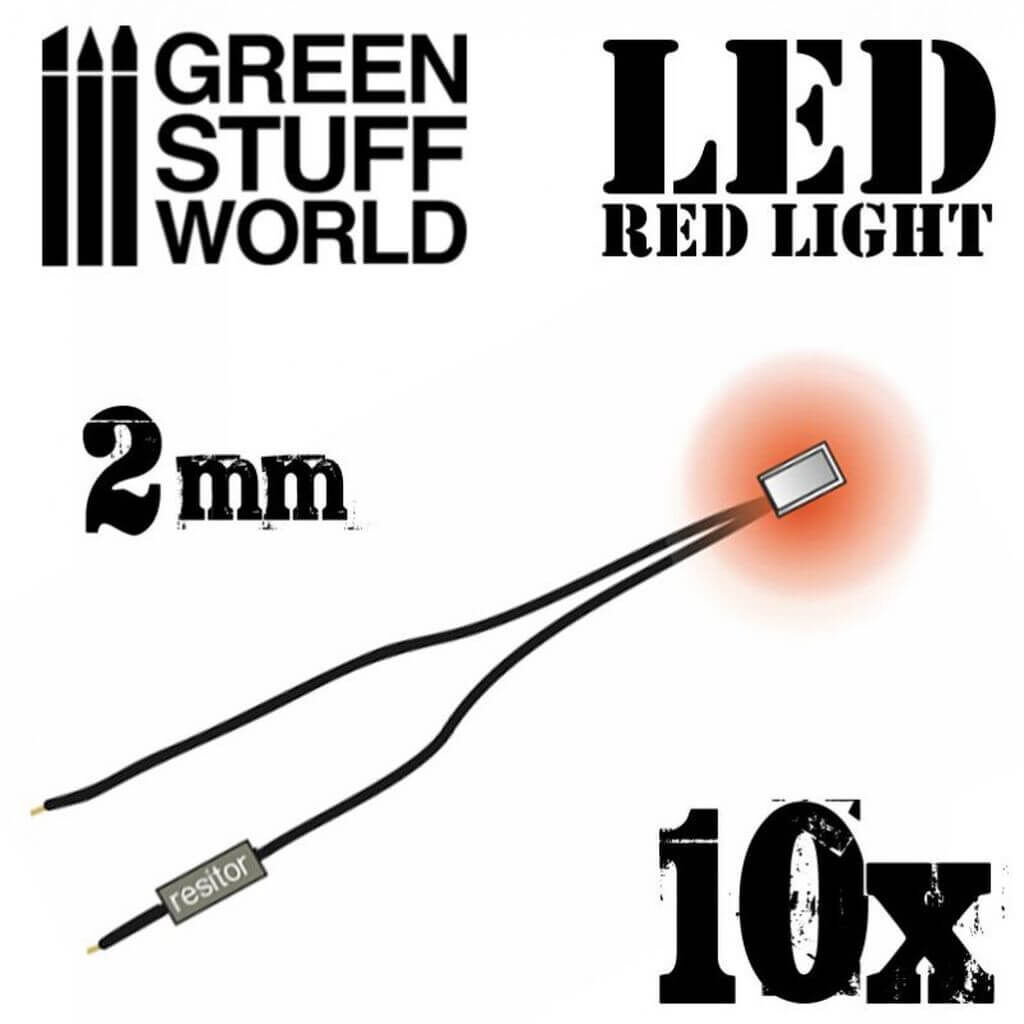 Rote LED-Leuchten - 2mm, 8,00 €