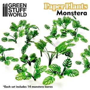 Papierpflanzen - Monstera