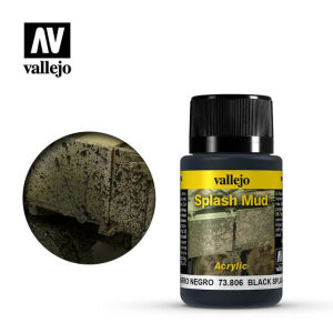 Vallejo Weathering Effects Splash Mud Black