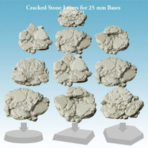Cracked Stone Layers for 25 mm Bases