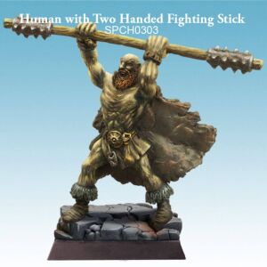 Human with Two-Handed Fighting Stick
