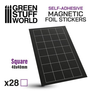 Square Magnetic Stickers - 40x40mm