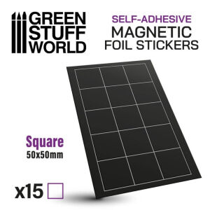 Square Magnetic Stickers - 50x50mm