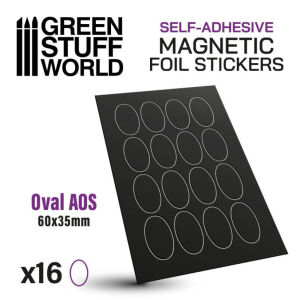 Oval Magnetic Stickers - 60x35mm