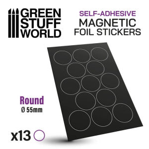 Round Magnetic Stickers - 55mm