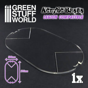 100x175 mm Oval Acryl Basen (Legion)