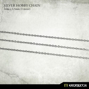 Silver Hobby Chain 2mm x 1,5mm (1 meter)