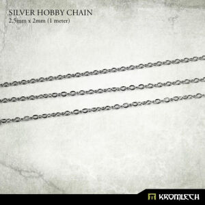 Silver Hobby Chain 2,5mm x 2mm (1 meter)