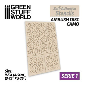 Airbrush Stencils - Ambush Disc Camo
