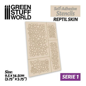 Airbrush Stencils - Reptile Skin