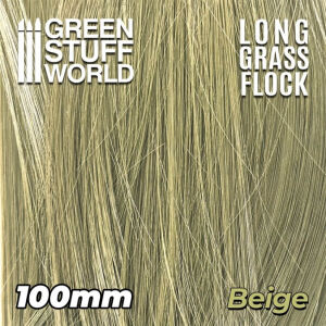 Langes beiges Gras 100mm