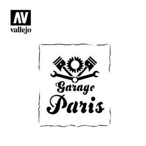 Hobby Stencils: Vintage Garage Sign Markings