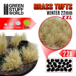 Grass Tufts - Self-Adhesive - 22mm - Winter