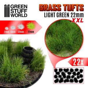 Grass Tufts - Self-Adhesive - 22mm - Light Green