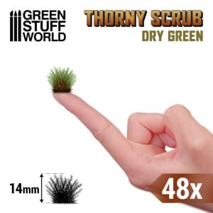 Thorny Scrub 14mm - Dry Green