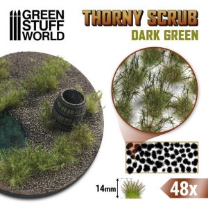 Thorny Scrub 14mm - Dark Green
