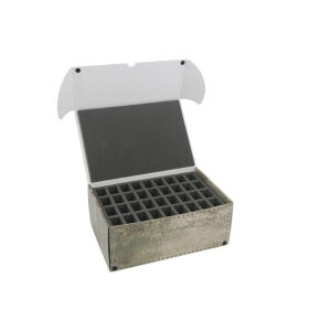 Combi BOX with 100mm deep raster foam tray and foam tray...