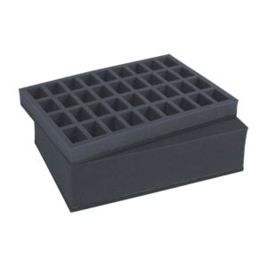 Combi BOX with 100mm deep raster foam tray and foam tray...
