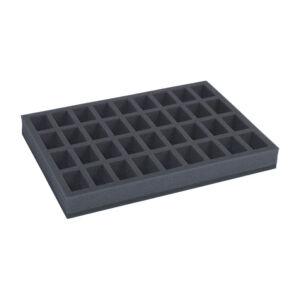 Full-size foam tray for 36 miniatures on 32mm bases