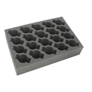 Full-size foam tray for 20 cavalry miniatures or minis on...