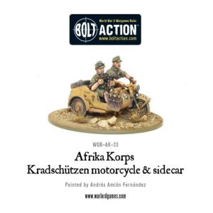 Afrika Korps Kradschutzen Motorcycle & sidecar