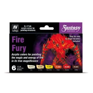 Vallejo Model Color Set: Fire Fury (6 Farben)