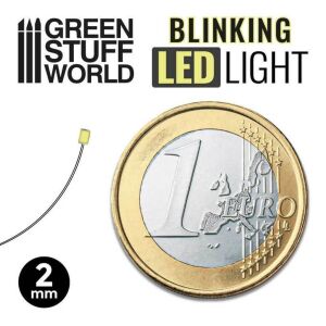 Blinkende LEDs - GRÜN - 2mm