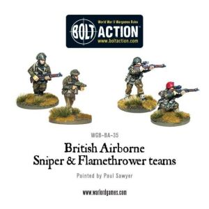 British Airborne Flamethrower & Sniper Teams