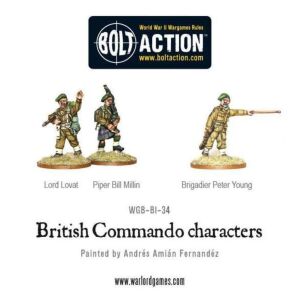Commando Characters Lord Lovat, Piper Bill Millin...