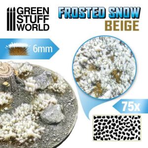 Grasbüschel - 6mm - Schnee / Beige