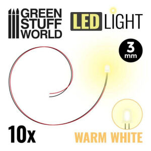 Warme Weiße LED-Leuchten - 3mm