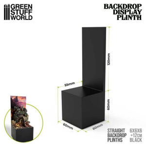 Straight Backdrop Plinth - 6x6x6cm black