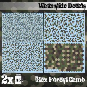 Wasserschiebe Abziehbilder - Hex Forest Camo