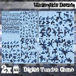 Wasserschiebe Abziehbilder - Digital Tundra Camo