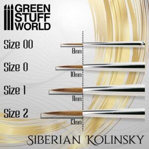 GOLD SERIES Siberian Kolinsky Brush - Size 00