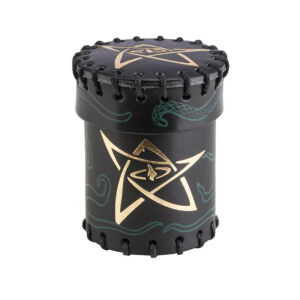 Call of Cthulhu: Black & green-golden Leather Dice Cup