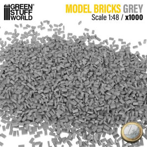 Miniature Bricks - Grey x1000 1:48