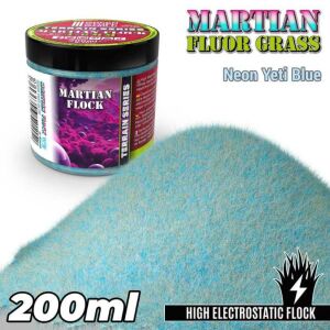 Elektrostatisches Gras 4-6mm - Neon Yeti Blue